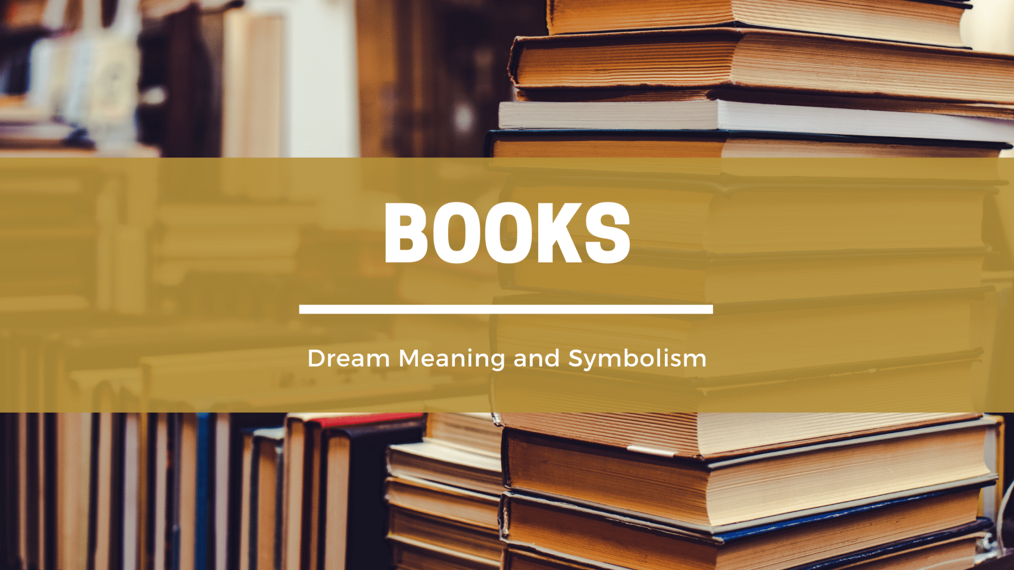 books dream meaning